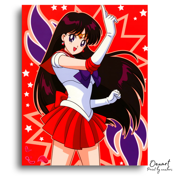 Sailor Moon: Cute Sailor Mars - Anime Paint By Numbers Kit