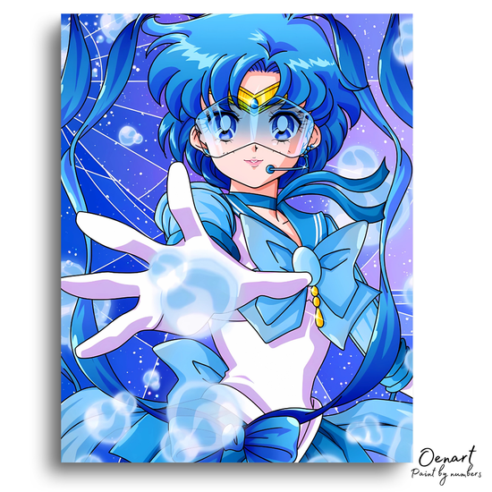 Sailor Moon: Kawaii Sailor Mercury - Anime Diamond Painting