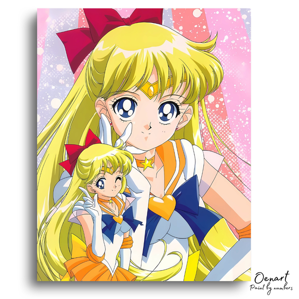 Sailor Moon: Kawaii Sailor Venus - Anime Paint By Numbers Kit