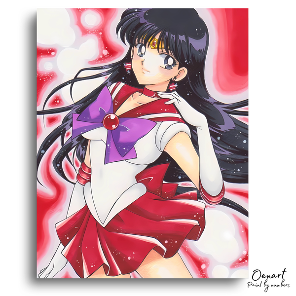 Sailor Moon: Rei Hino - Anime Paint By Numbers Kit