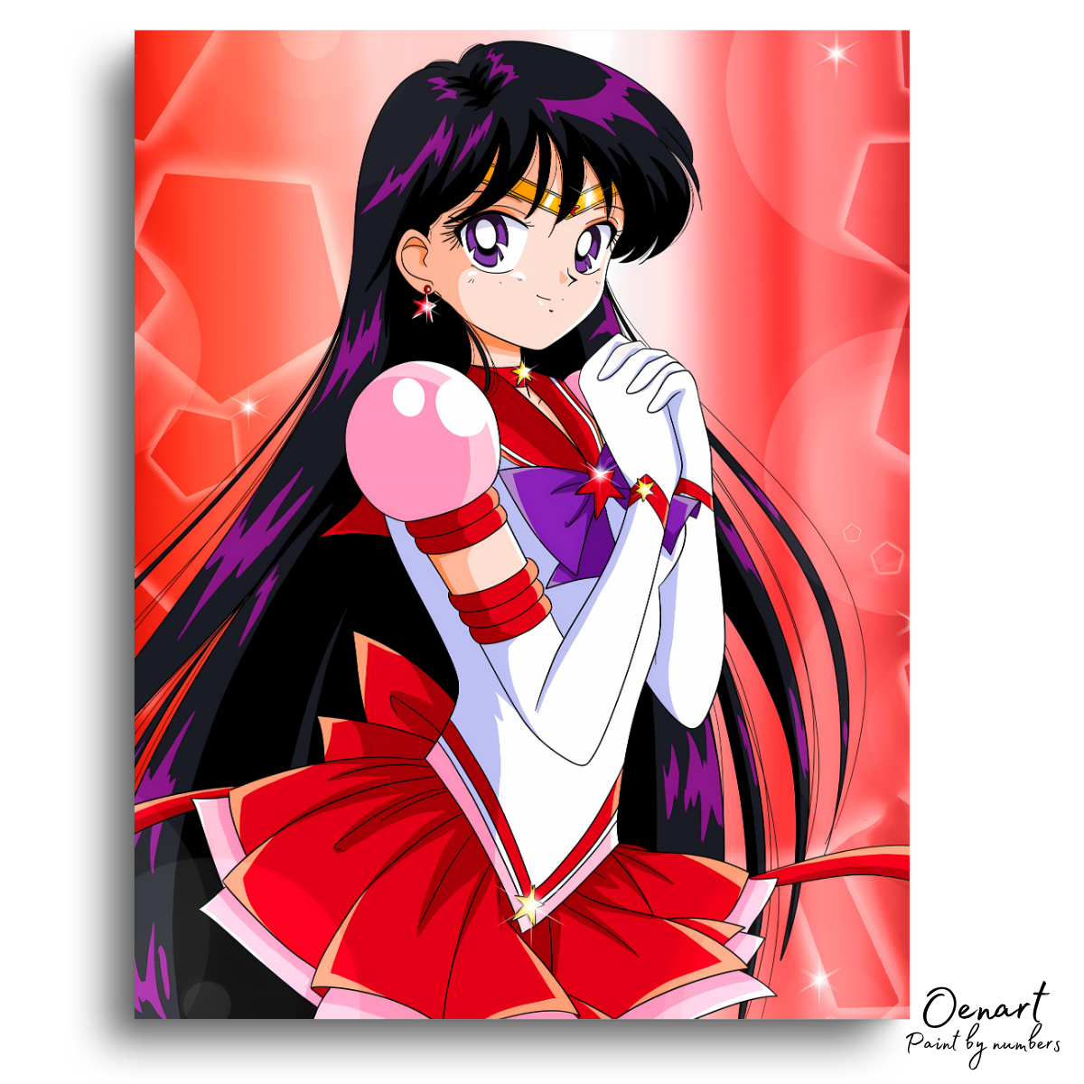 Sailor Moon: Rei Sailor Mars - Anime Paint By Numbers Kit