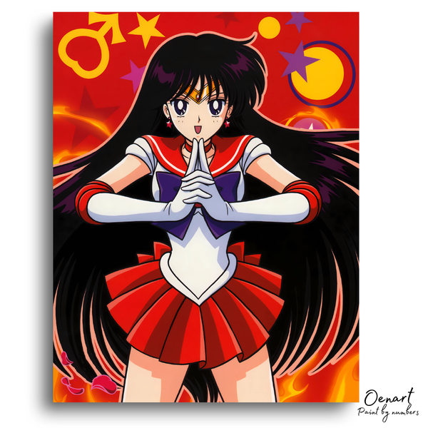 Sailor Moon: Sailor Mars - Anime Paint By Numbers Kit