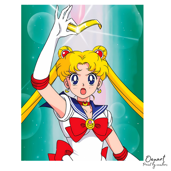 Sailor Moon: Smiling Guardian - Anime Paint By Numbers Kit