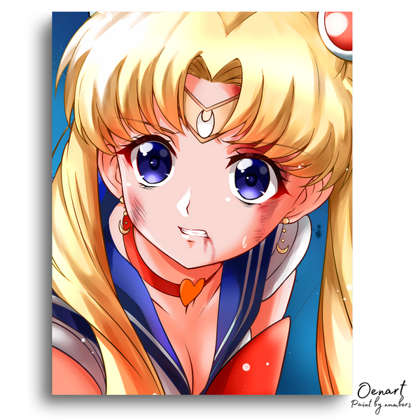 Sailor Moon: Usagi Scared - Anime Paint By Numbers Kit