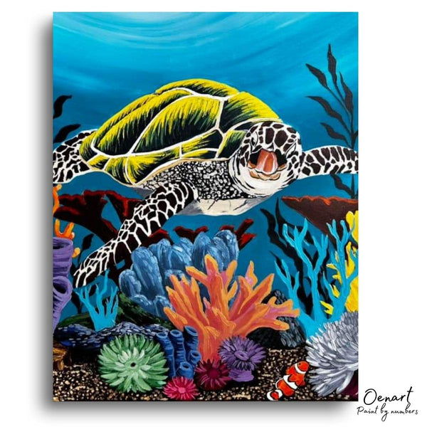 Sea turtle: Paint By Numbers Kit