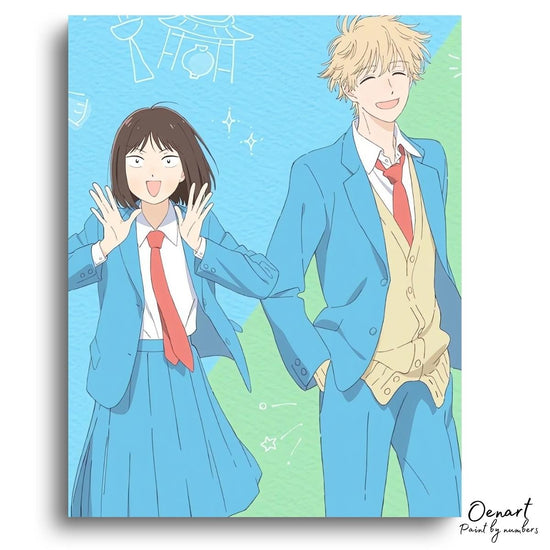 Skip & Loafer: Blue Suits - Anime Diamond Painting