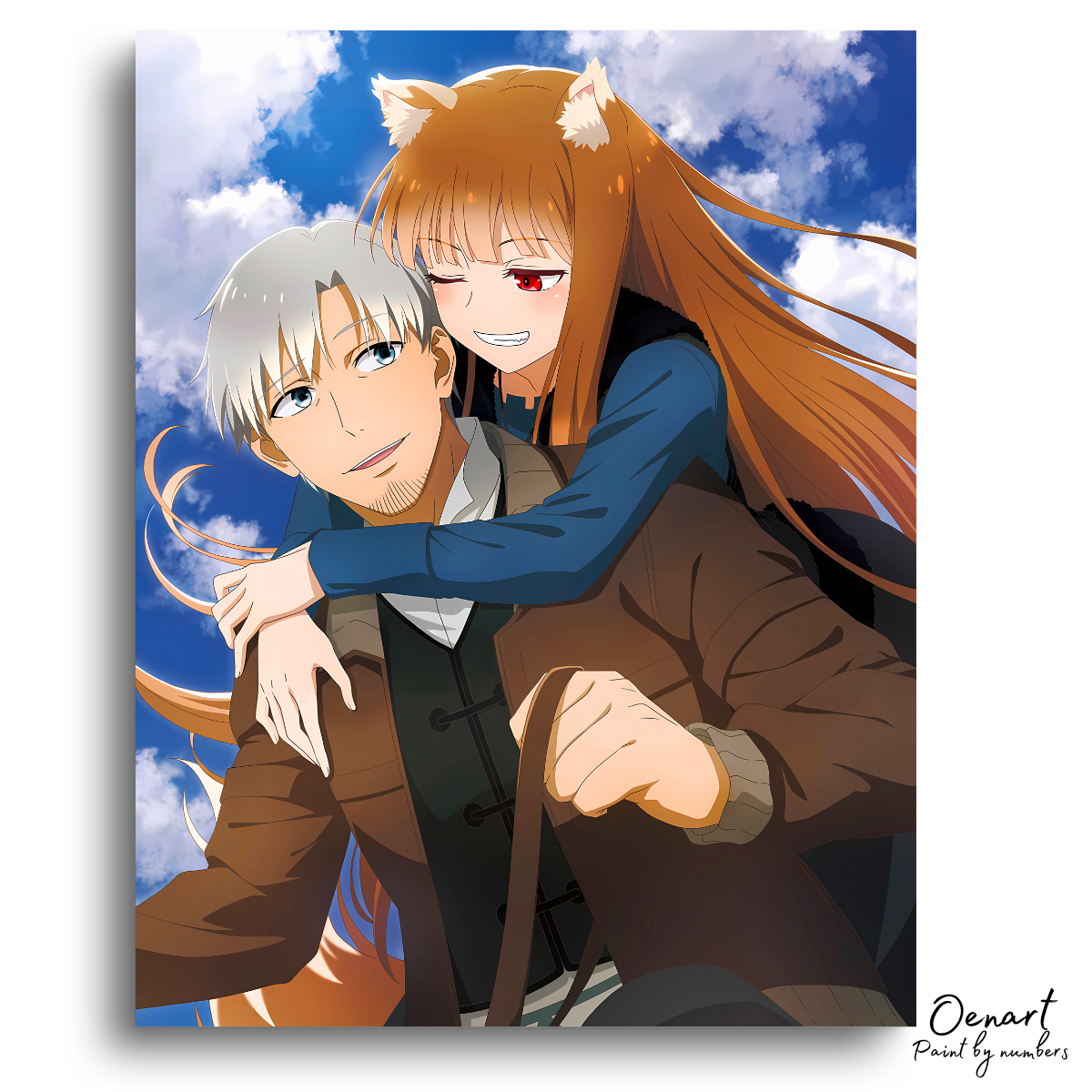 Spice and Wolf: Lawrence & Holo - Anime Paint By Numbers Kit