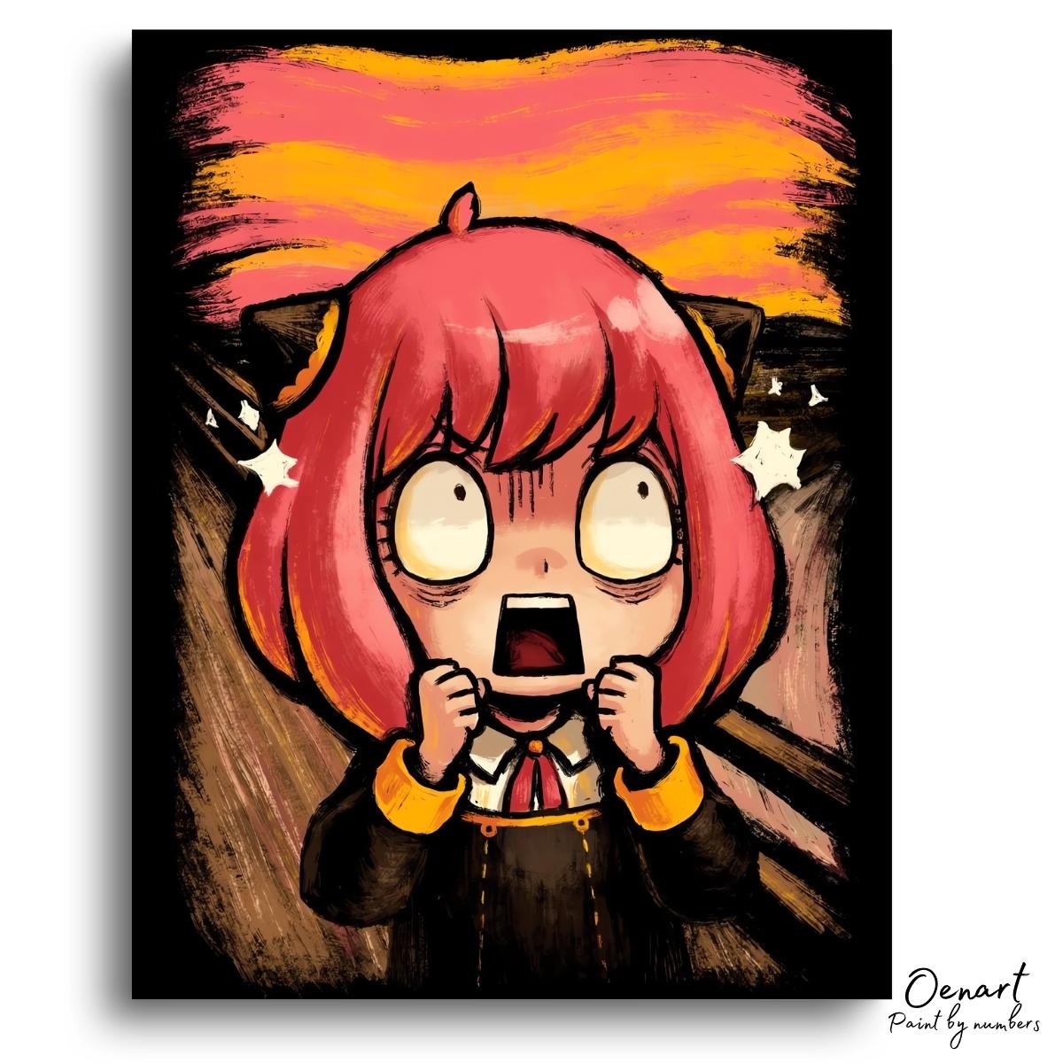 Spy x Family: Anya Scared - Anime Paint By Numbers Kit