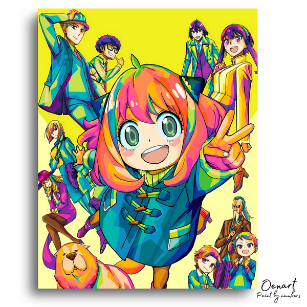 Spy x Family Pop Art - Anime Paint By Numbers Kit