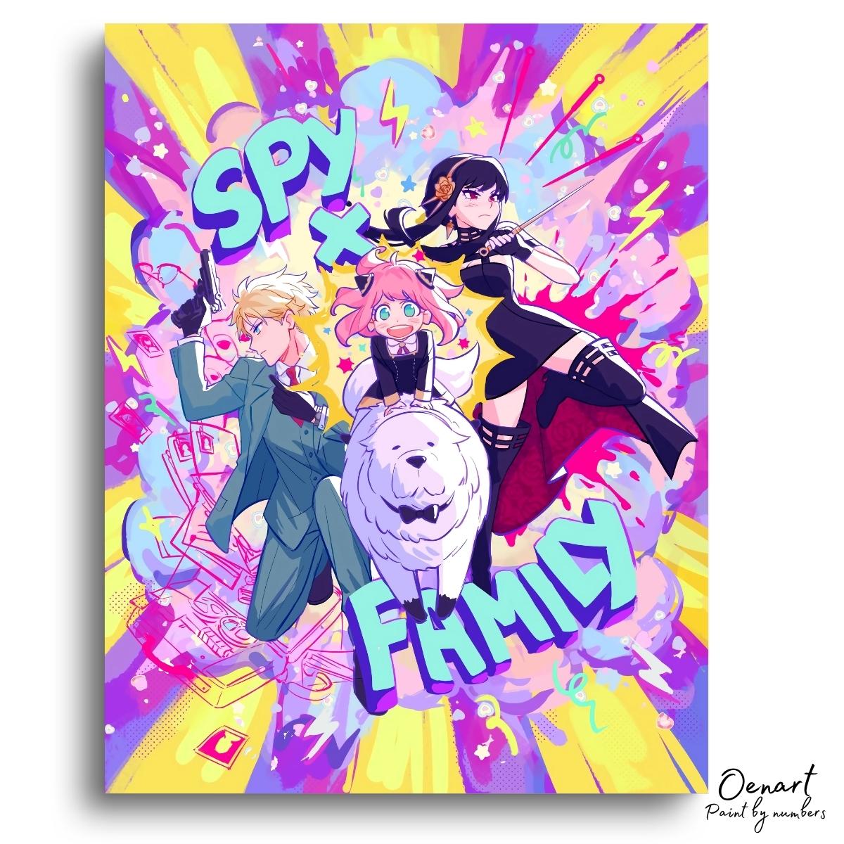 Spy x Family: Poster - Anime Paint By Numbers Kit