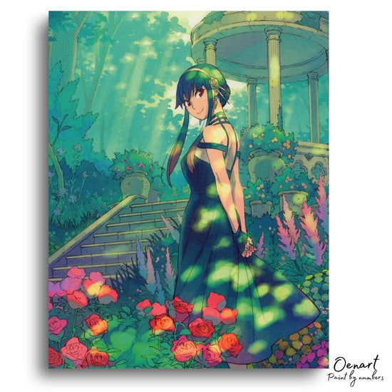 Spy x Family: Yor in Gardin - Anime Paint By Numbers Kit
