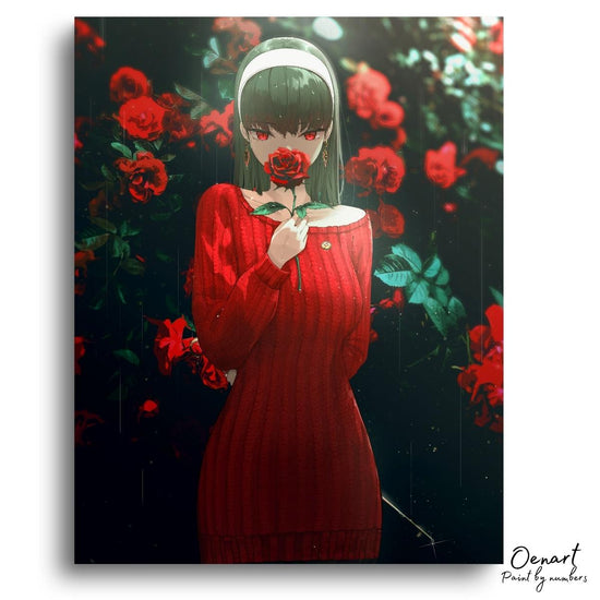Spy x Family: Yor with Flower - Anime Diamond Painting