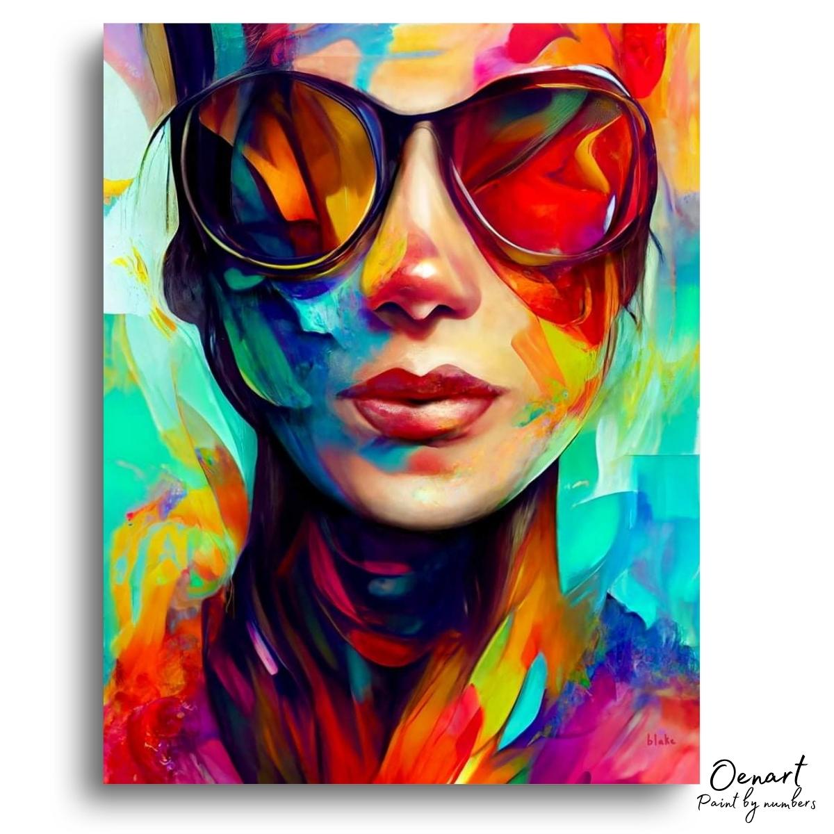 Sunglass Portrait - Paint By Numbers Kit