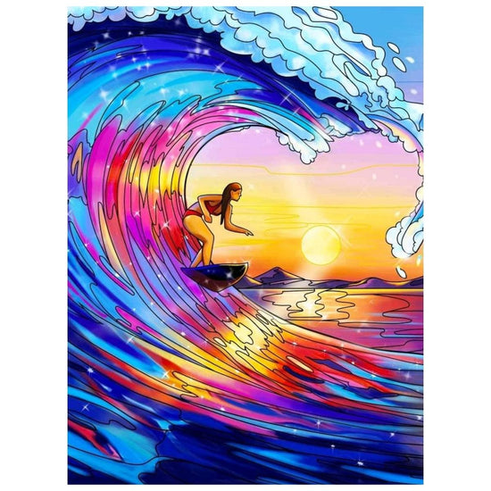 Surfing: Paint By Numbers Kit