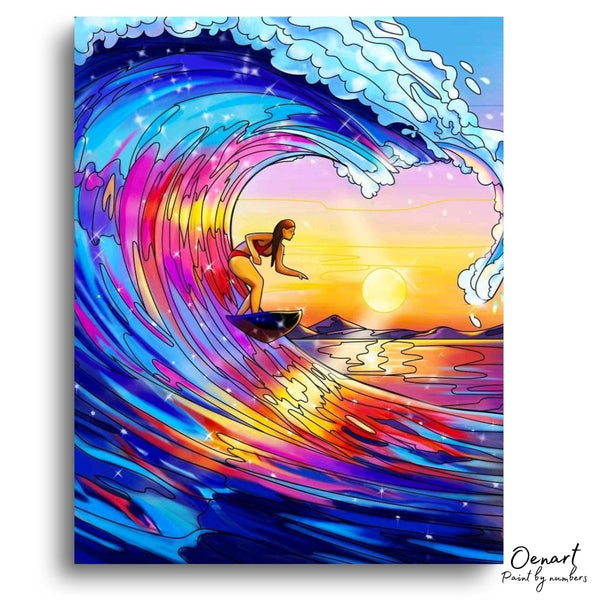 Surfing: Paint By Numbers Kit