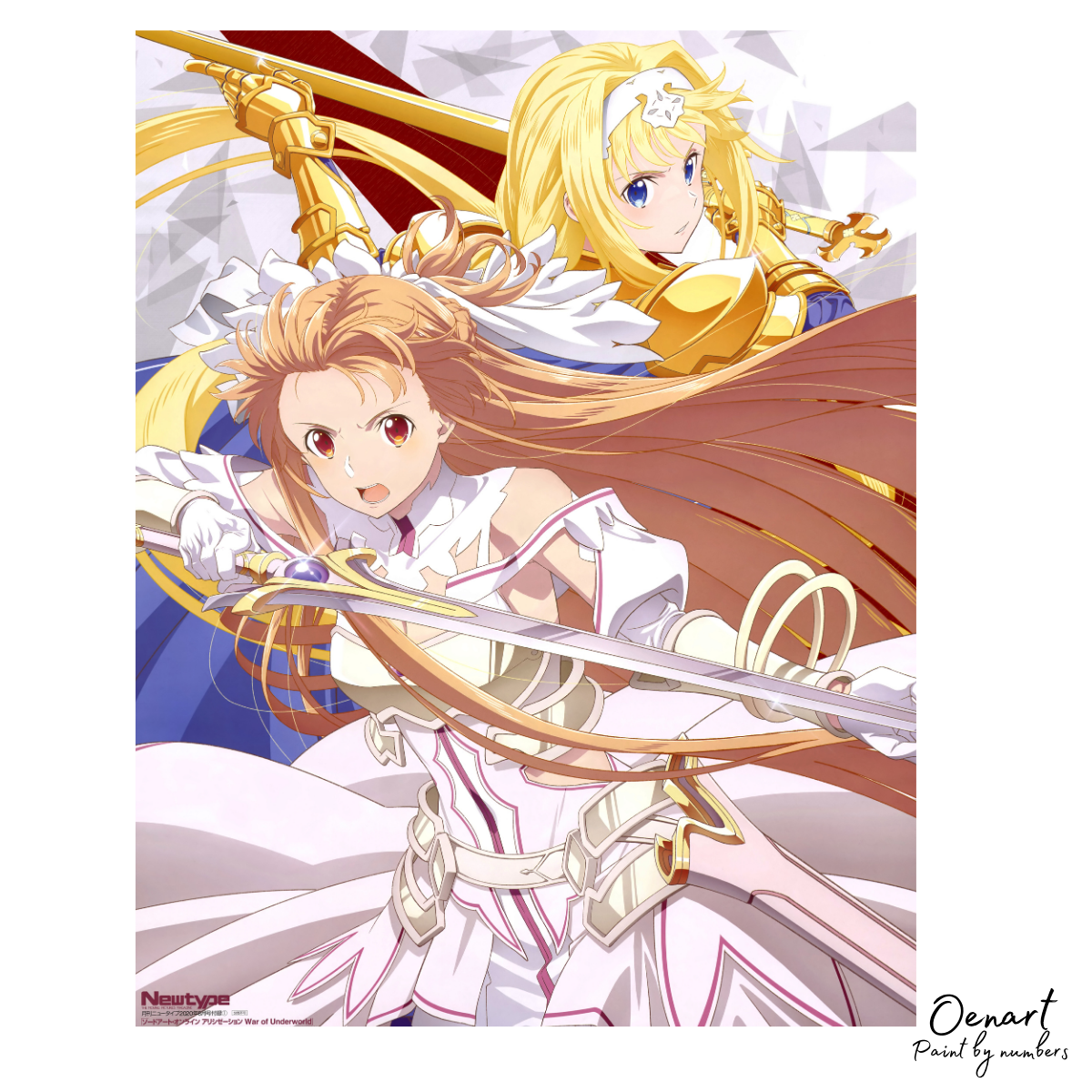 Sword Art Online: Asuna & Alice - Anime Paint By Numbers Kit