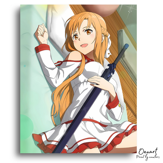 Sword Art Online: Asuna in Bed - Anime Diamond Painting