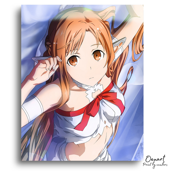 Sword Art Online: Cute Asuna With Elf Ears - Anime Paint By Numbers Kit