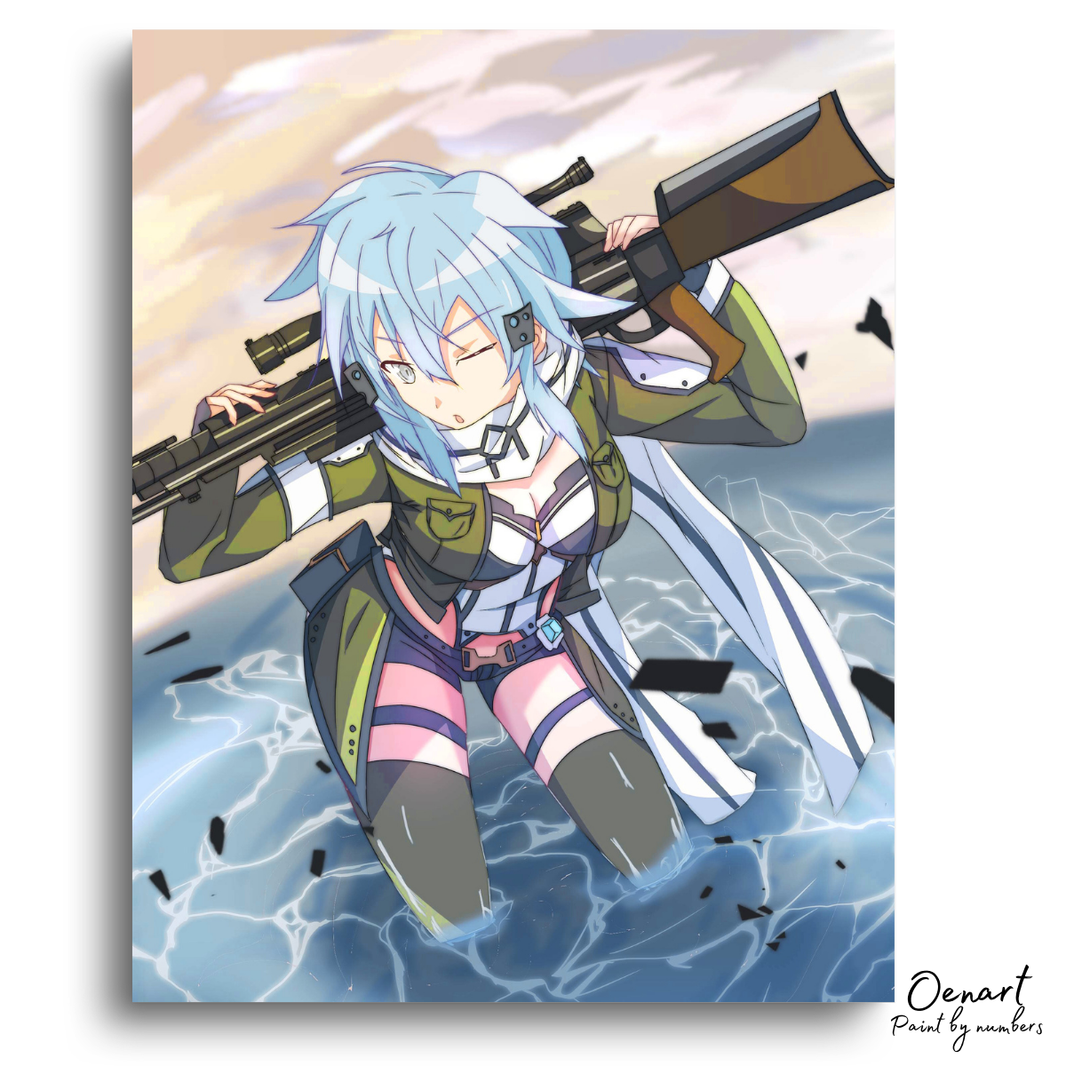 Sword Art Online: Cute Shino Asada - Anime Paint By Numbers Kit