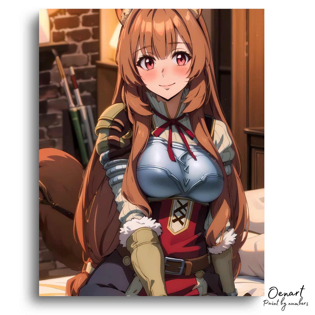 The Rising of the Shield Hero: Kawaii Raphtalia - Anime Paint By Numbers Kit