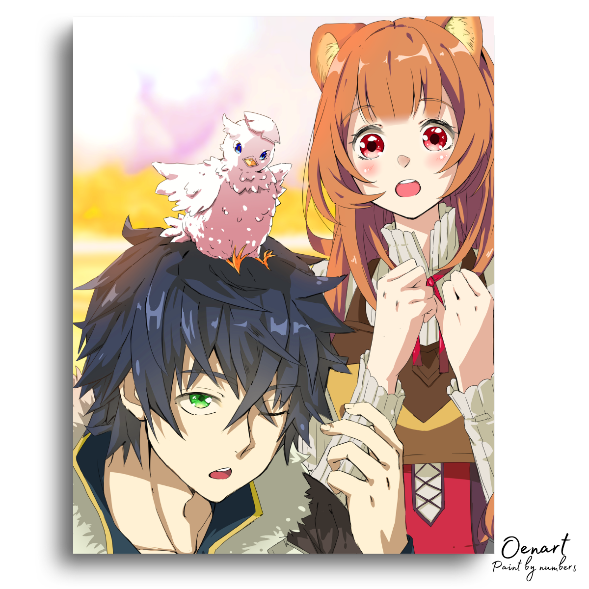 The Rising of the Shield Hero: Naofumi Raphtalia Filo - Anime Paint By Numbers Kit