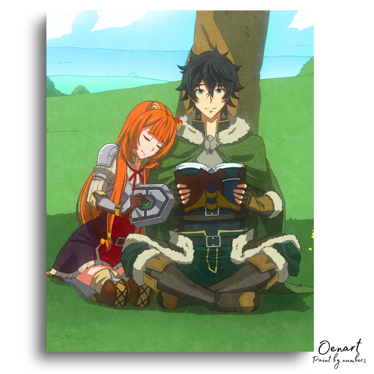 The Rising of the Shield Hero: Naofumi x Raphtalia - Anime Paint By Numbers Kit