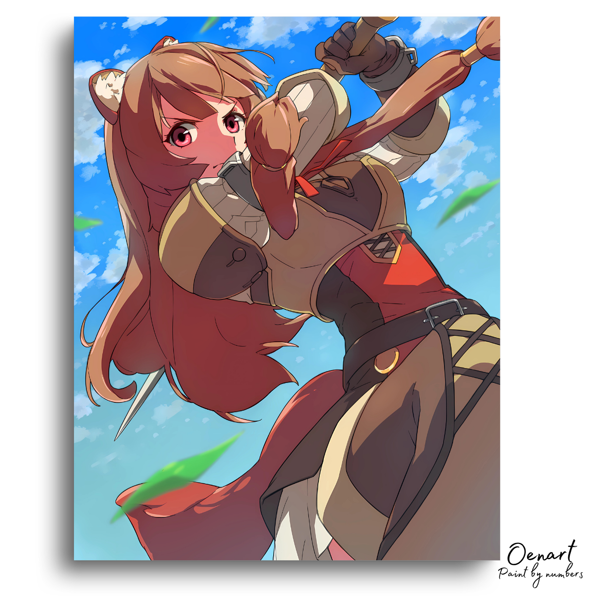 The Rising of the Shield Hero: Raphtalia Fighting - Anime Paint By Numbers Kit