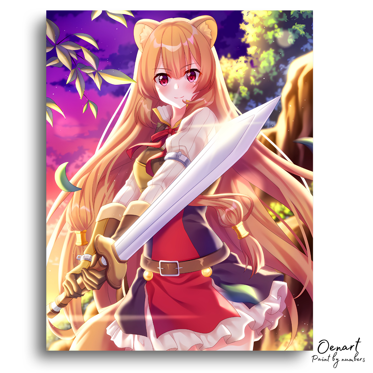 The Rising of the Shield Hero: Raphtalia with a Sword - Anime Paint By Numbers Kit