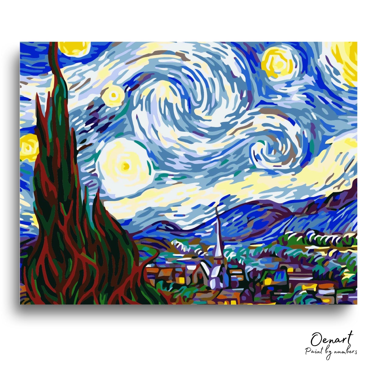 The Starry Night - Paint By Numbers Kit