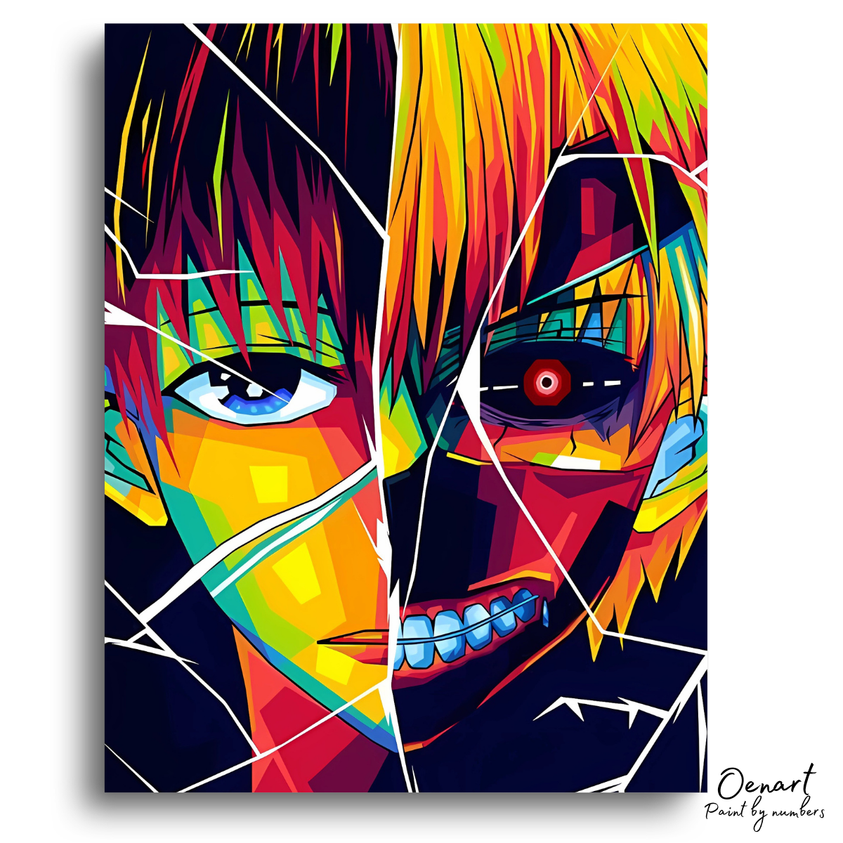 Tokyo Ghoul: Kaneki Ken Pop Art - Anime Paint By Numbers Kit