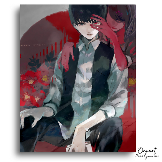 Tokyo Ghoul: Kaneki Ken & Rize - Anime Diamond Painting