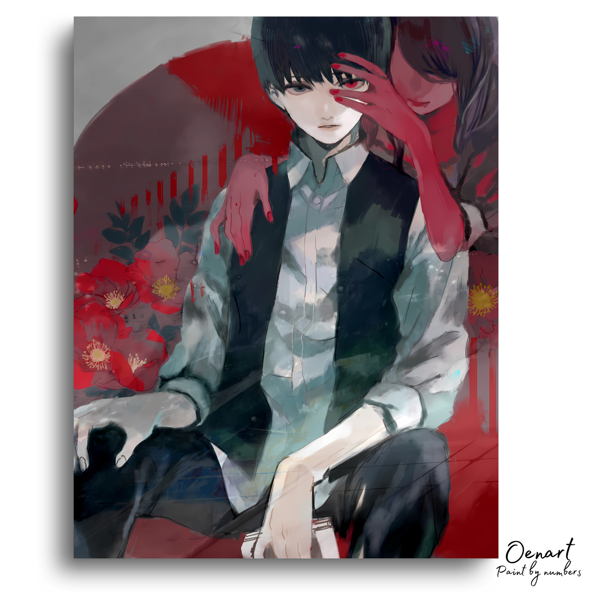 Tokyo Ghoul: Kaneki Ken & Rize - Anime Paint By Numbers Kit