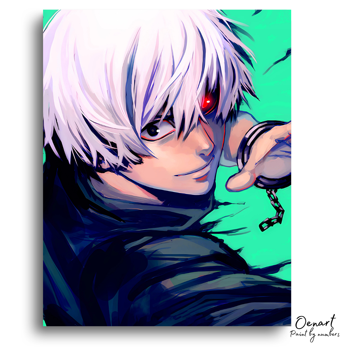 Tokyo Ghoul: Kaneki Ken White Hair - Anime Paint By Numbers Kit