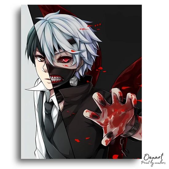 Tokyo Ghoul: Kaneki Ken With Mask - Anime Diamond Painting