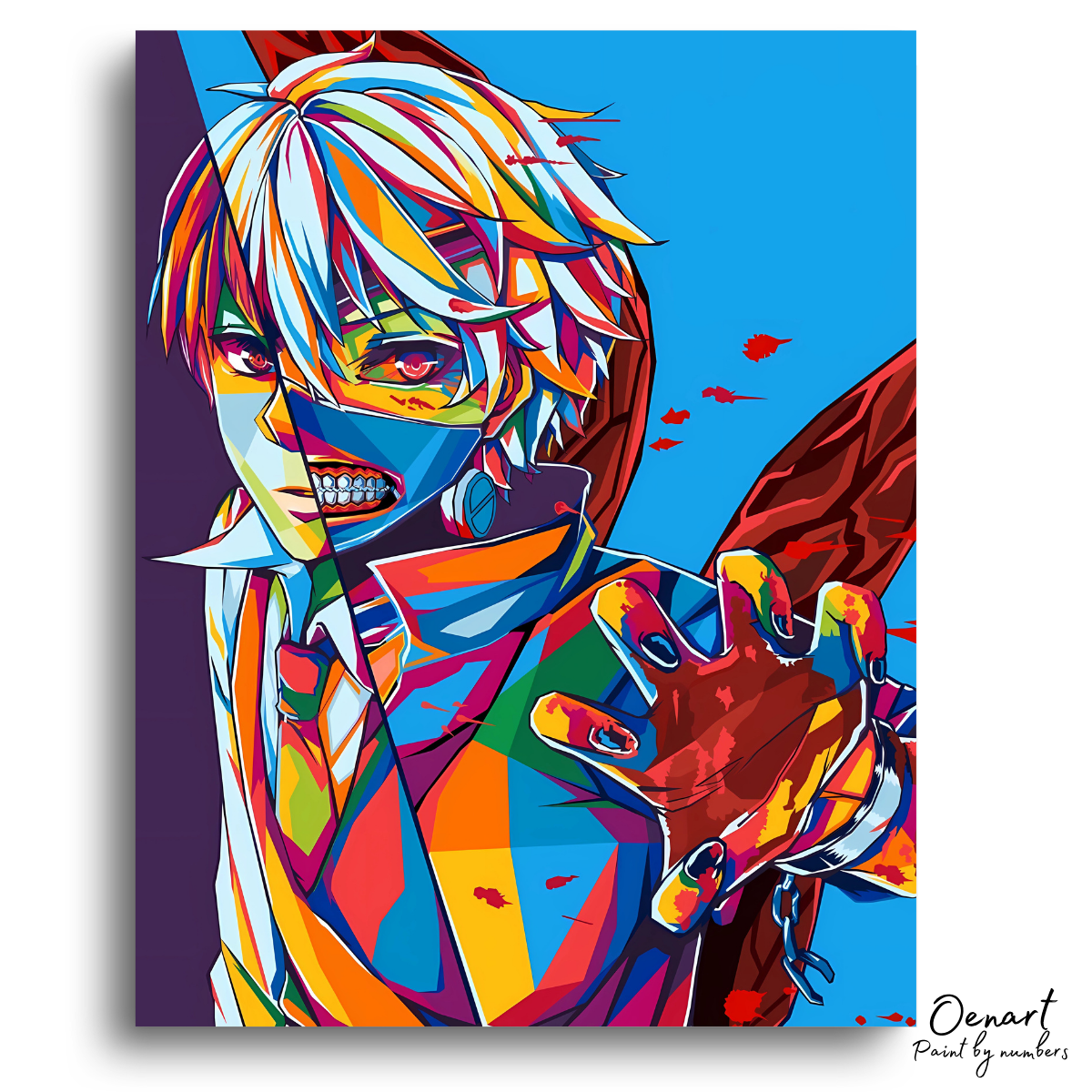 Tokyo Ghoul: Kaneki Pop Art - Anime Paint By Numbers kit