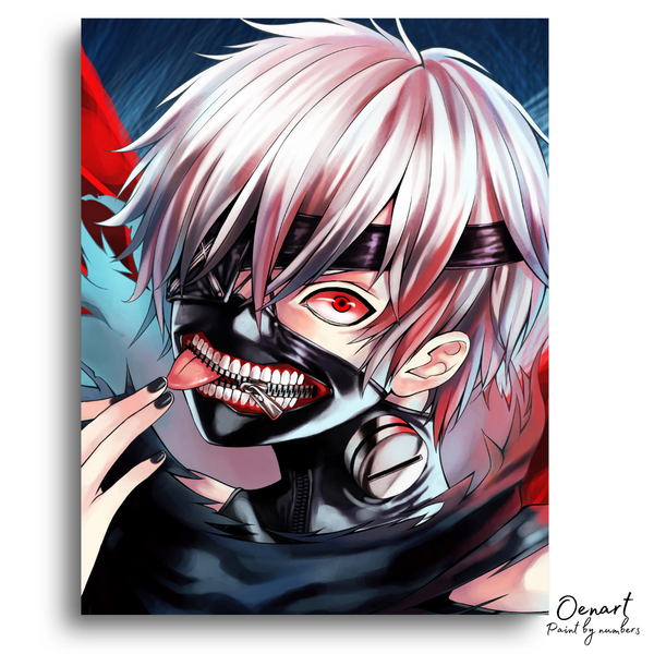 Tokyo Ghoul: Kaneki With Mask - Anime Paint By Numbers Kit