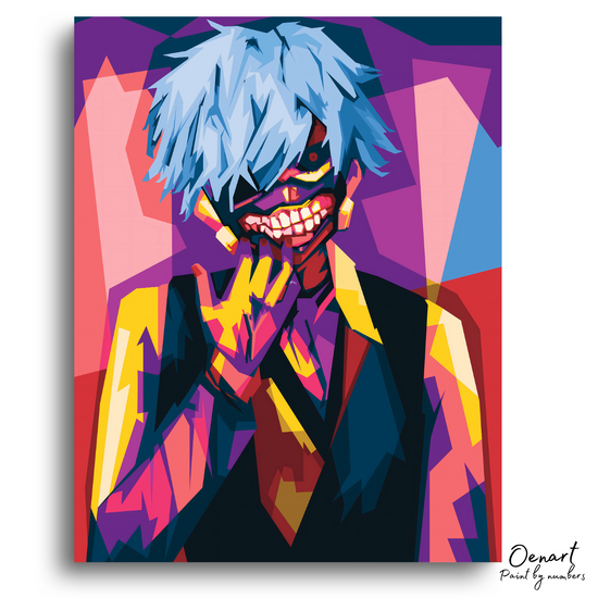 Tokyo Ghoul: Kaneki Wpap Art - Anime Diamond Painting