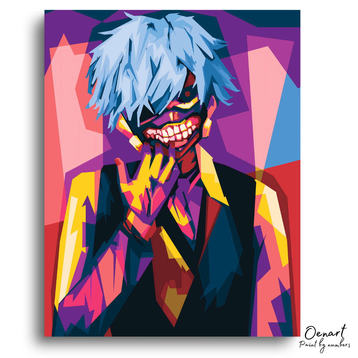 Tokyo Ghoul: Kaneki Wpap Art - Anime Paint By Numbers Kit