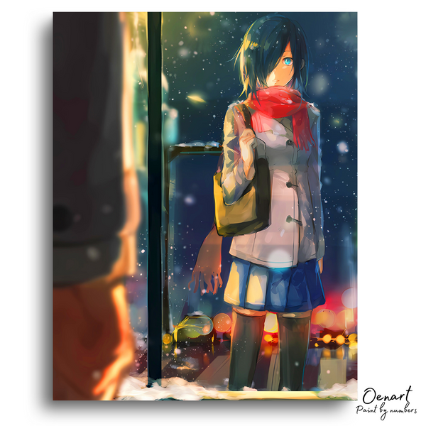 Tokyo Ghoul: Touka in Snow - Anime Paint By Numbers kit