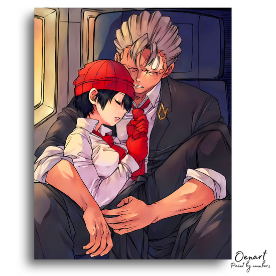 Undead Unluck: Andy and Fuuko Sleeping - Anime Diamond Painting