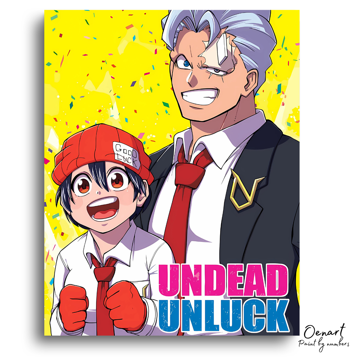 Undead Unluck: Cool Andy & Fuuko - Anime Paint By Numbers Kit