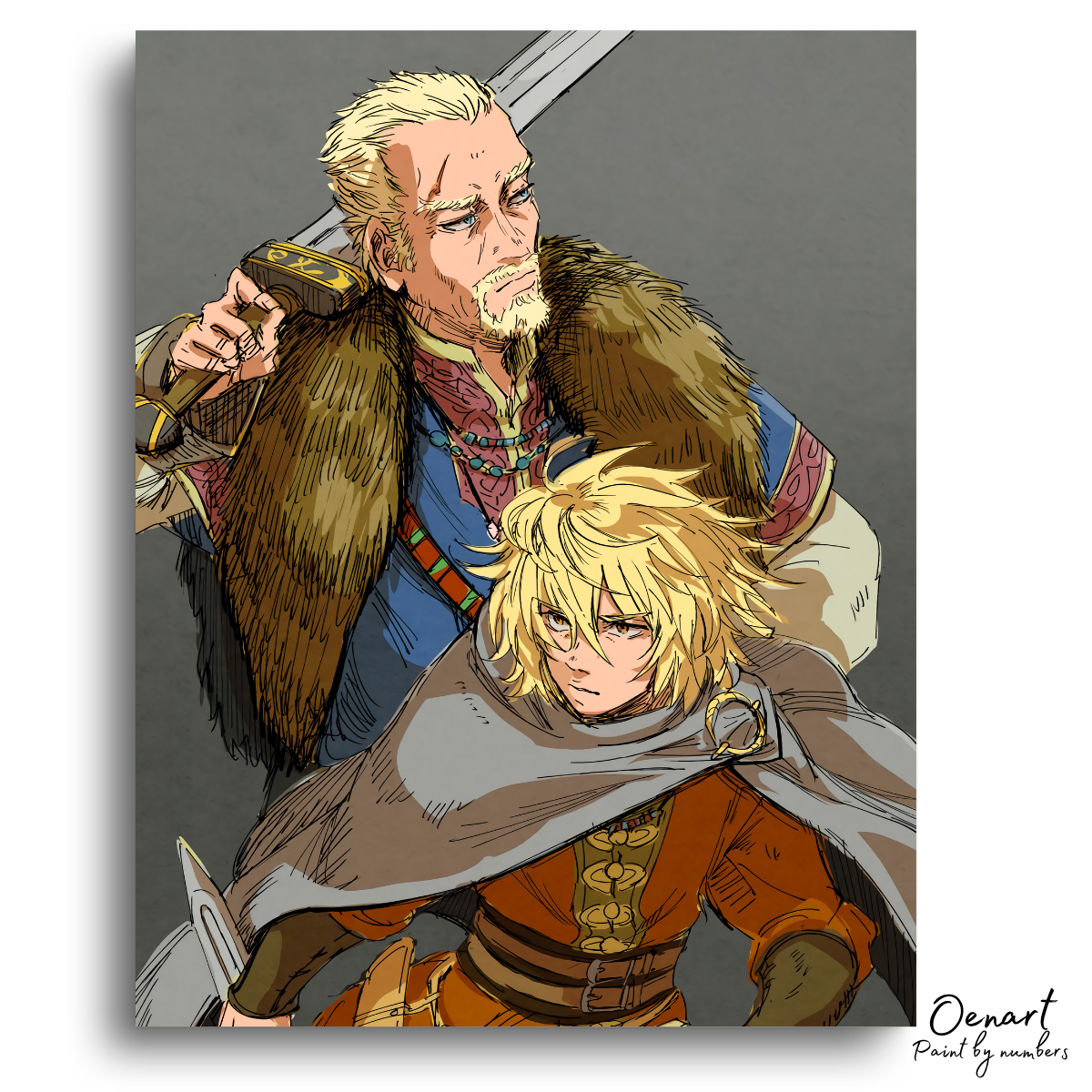 Vinland Saga: Thorfinn and Askeladd - Anime Paint By Numbers Kit