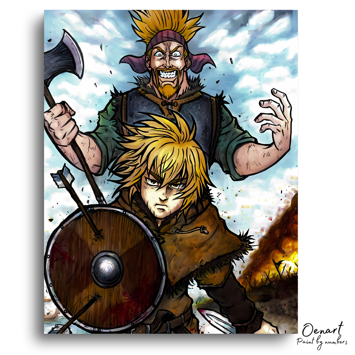 Vinland Saga: Thorkell and Thorfinn - Anime Paint By Numbers Kit