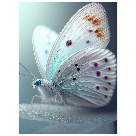 White Butterfly: Paint By Numbers Kit