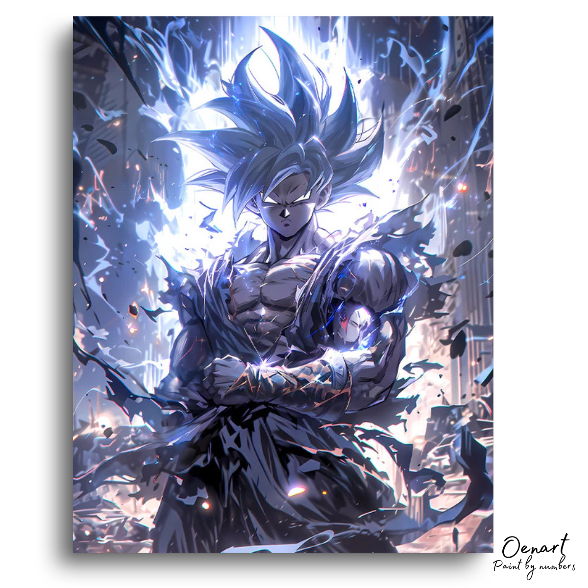 Dragon Ball Z: Blue Lightning - Anime Paint By Numbers Kit