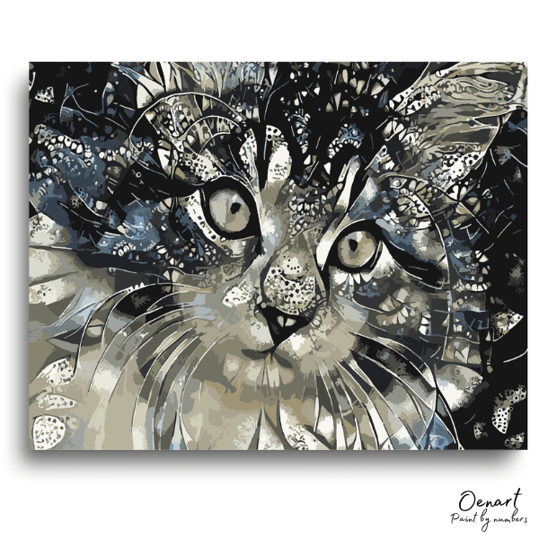 Black & Grey Cat - Diamond Painting Kit - Oenart™