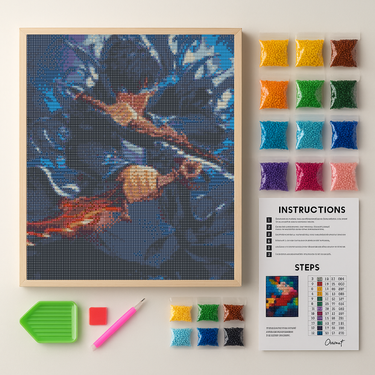 Pokemon: Mewtwo Fight Position - Anime Diamond Painting