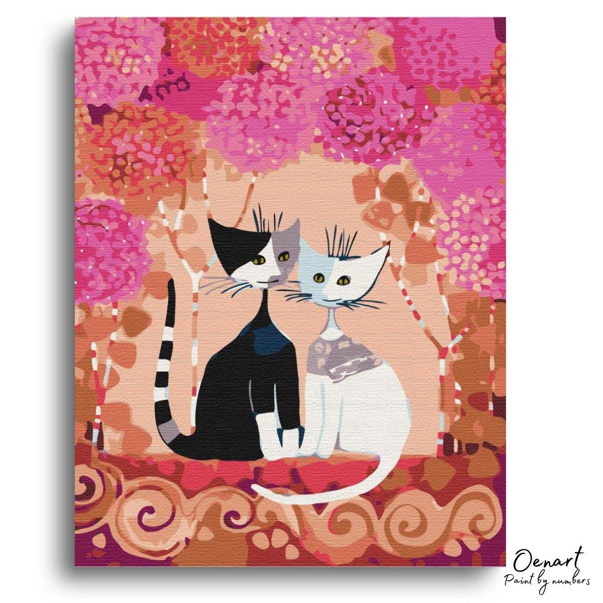 Cats Couple - Diamond Painting Kit - Oenart™