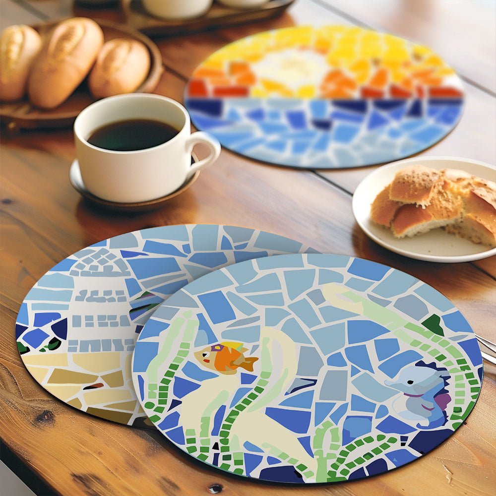 Coastal Mosaic Placemat Paint Kit - Oenart™