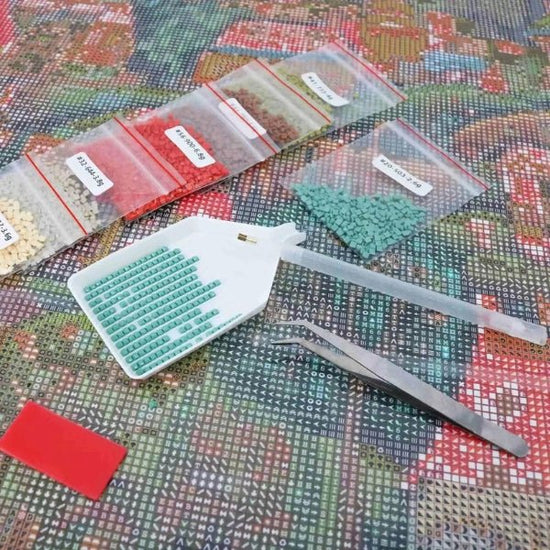 Colored Deer - Diamond Painting Kit - Oenart™